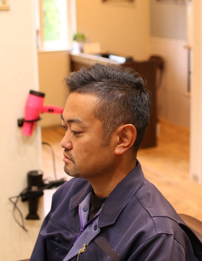 ワイルドな男の髪型、ミドルスキンフェード！ 茨城県北茨城市の男性専門のマンツーマンヘアサロンバーバーショップゲイン