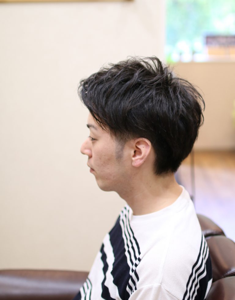 前髪を上げるスタイリングをする時のポイントは？ 茨城県北茨城市の男性専門のマンツーマンヘアサロンバーバーショップゲイン